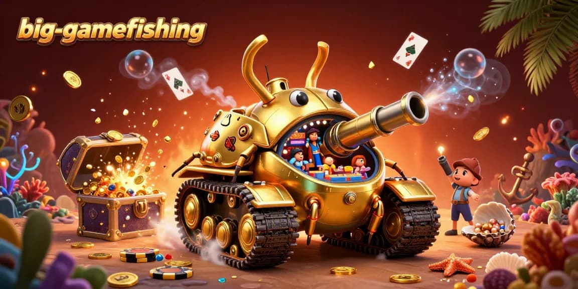 Experience big-gamefishing excitement in this vibrant, dynamic casino underwater scene.