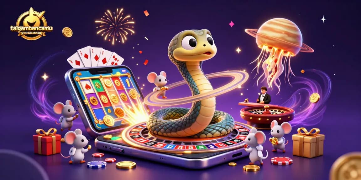 Experience taigamebancaanxu with engaging gameplay in a vibrant 3D casino scene.