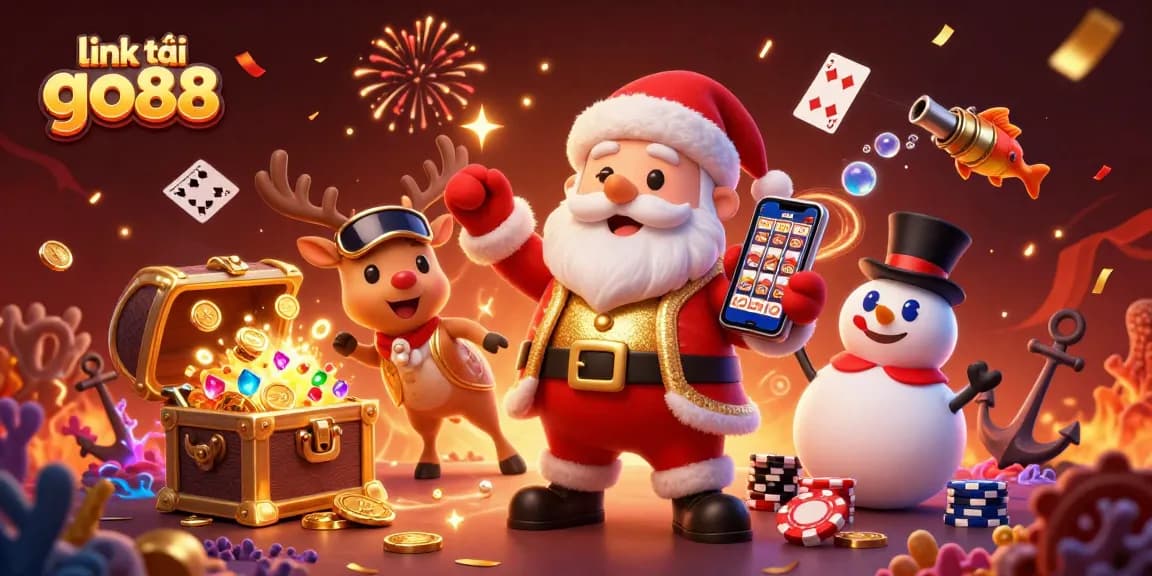 Experience the excitement of gambling with link tải go88 and discover top casino games in a vibrant 3D illustration.