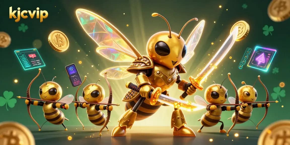 Engage with kjcvip in this vibrant 3D casino scene, showcasing crypto excitement and dynamic gameplay.