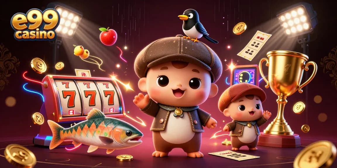 Experience the thrill of e99 casino with vibrant slot games featuring Nessie and friends.