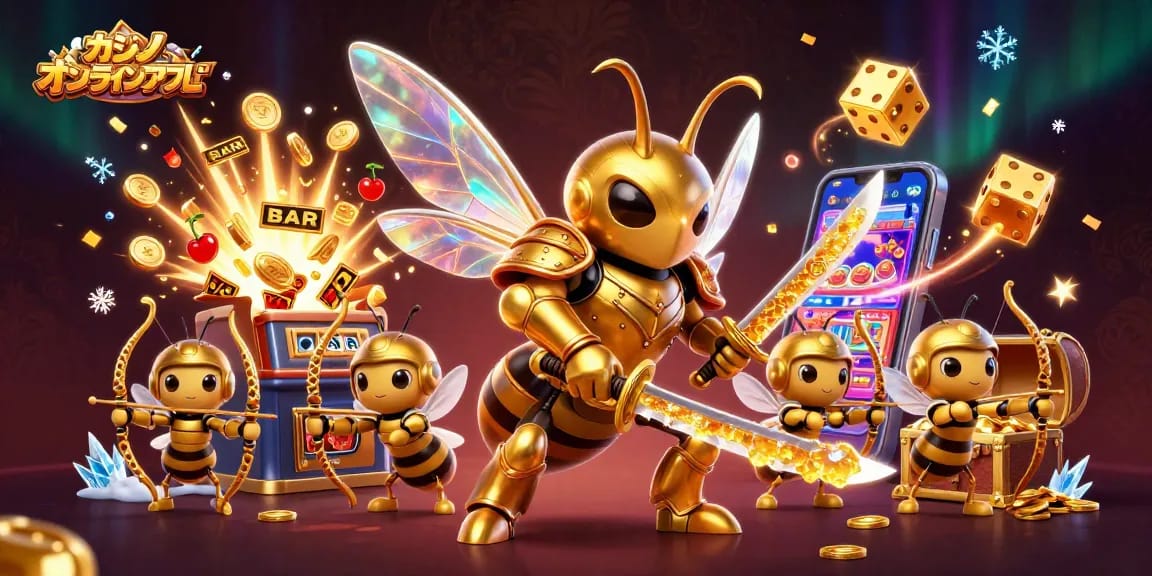 カジノ オンライン アプリのダイナミックなシーン、スロットマシンのジャックポットが爆発