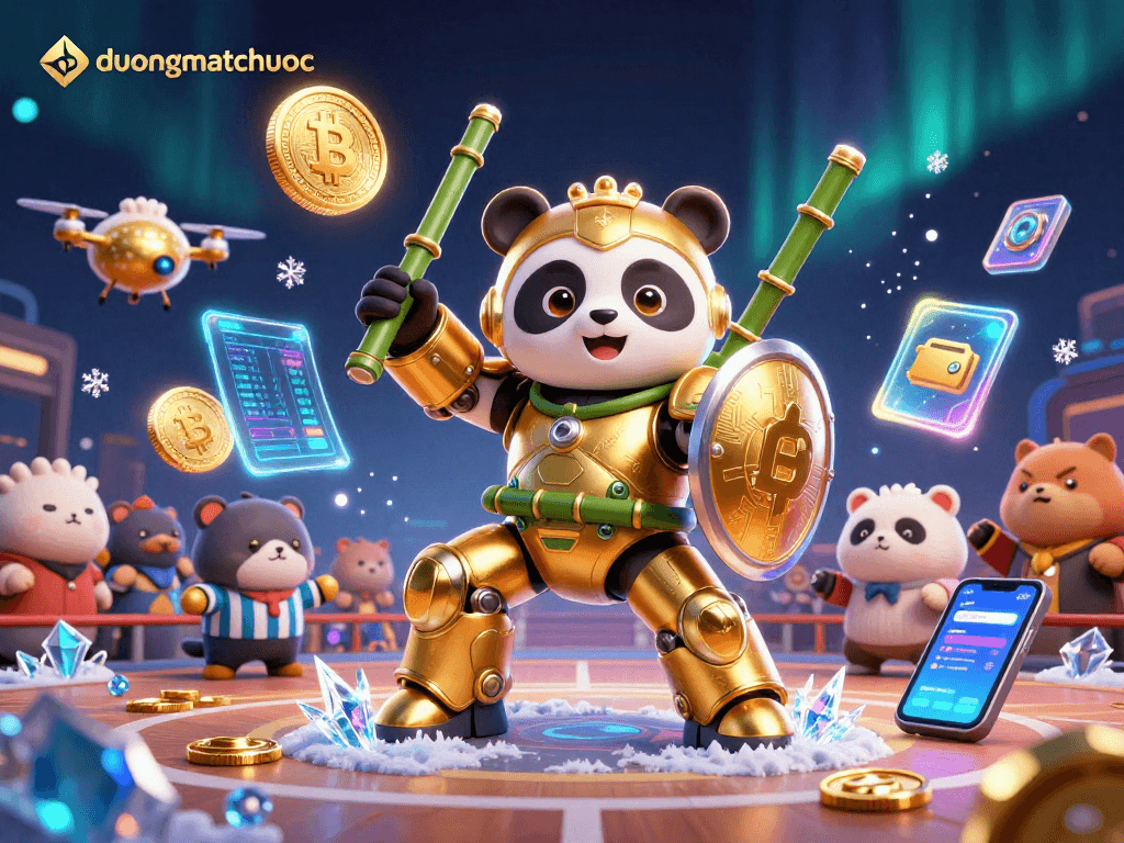 Experience duongmatchuoc's dynamic casino gameplay with vibrant 3D panda and crypto elements