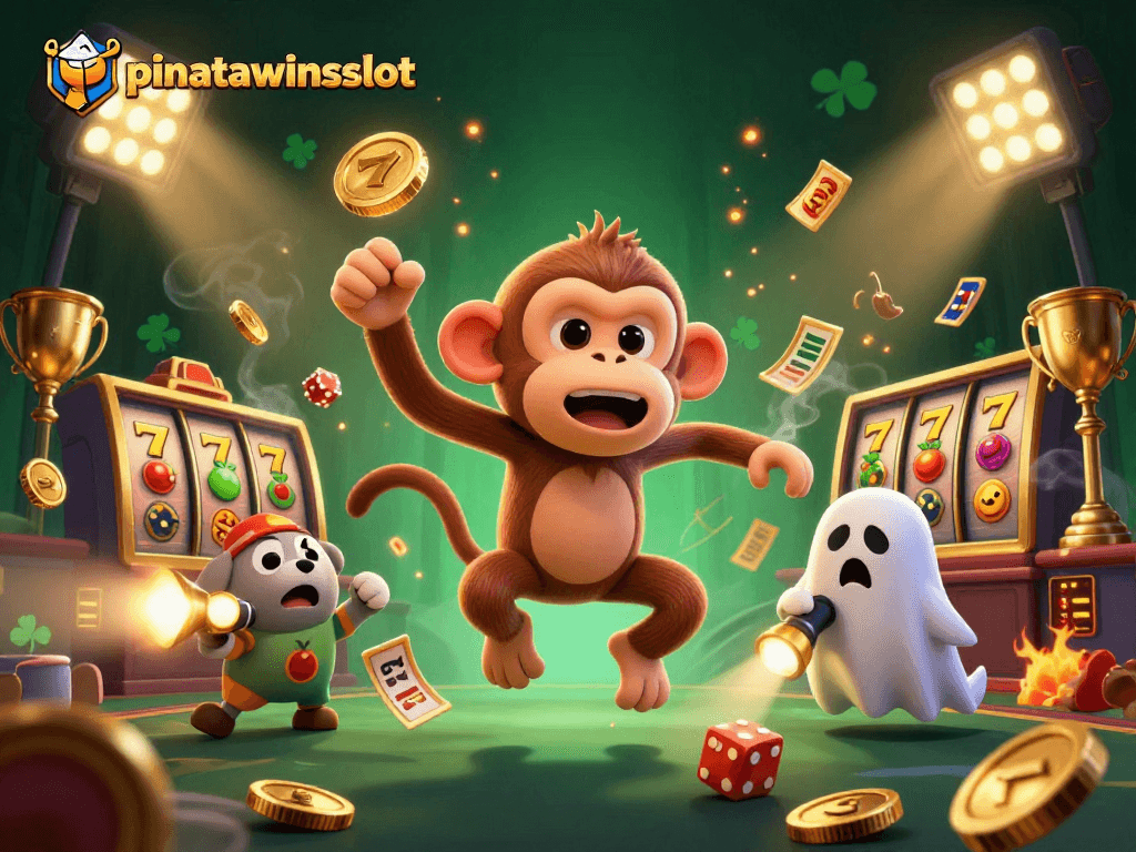 Experience the fun and excitement of pinatawinsslot with dynamic slot reels and playful characters in a casino atmosphere.
