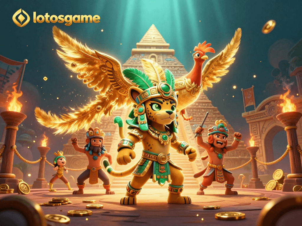 Lotosgame players engage with epic 3D scenes filled with dynamic elements of gambling excitement.