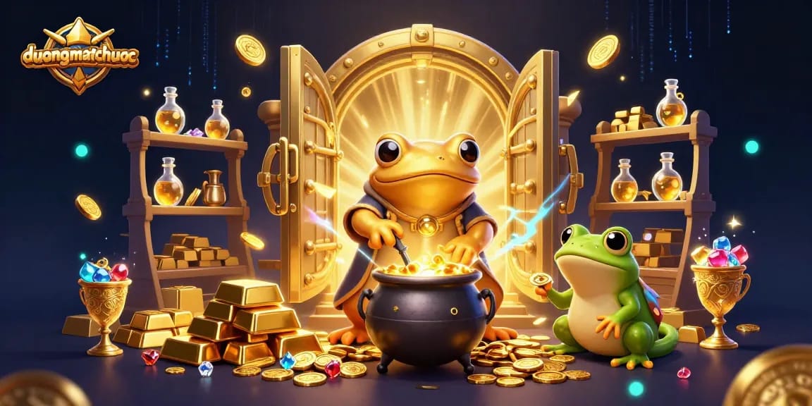 Experience duongmatchuoc with a golden salamander alchemist in a vibrant casino setting.