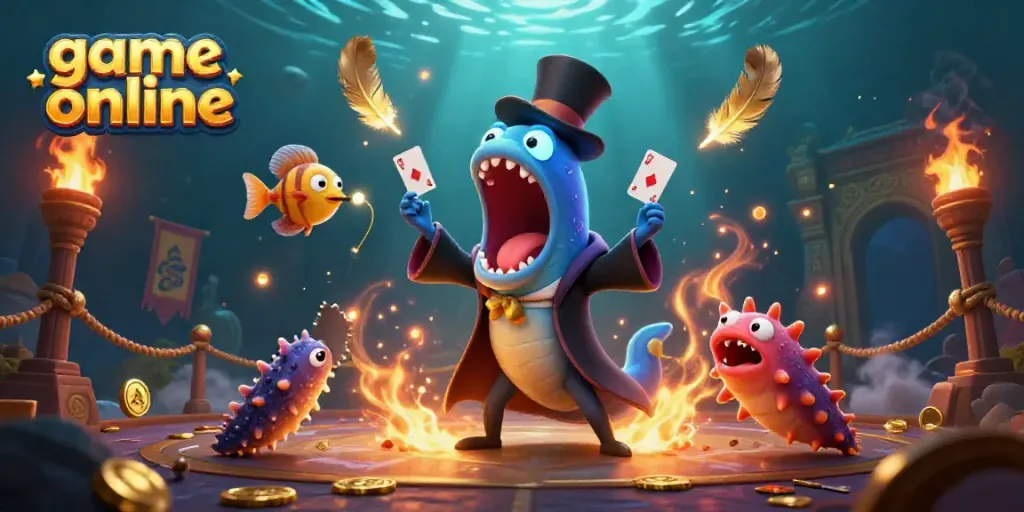 Experience thrilling game online action with unique sea creatures in a magical underwater casino scene.