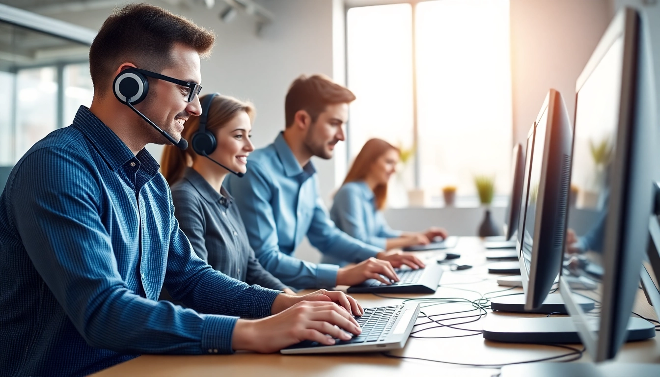 Efficient IT support for small business it support london team collaborating in a modern workspace.