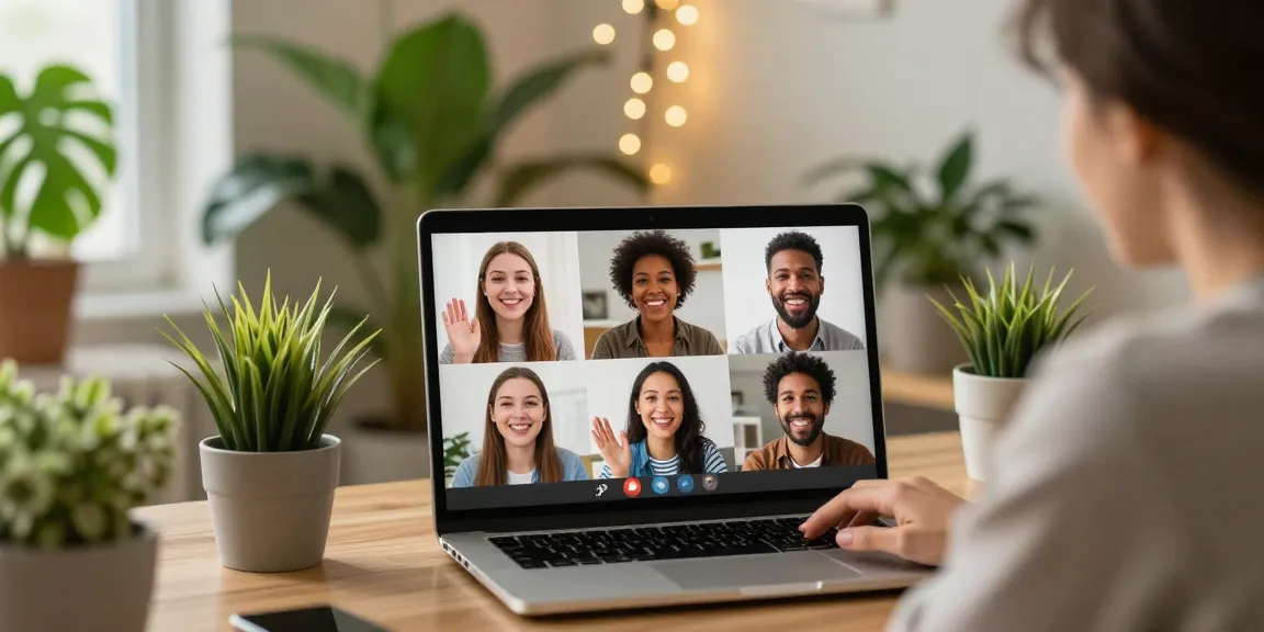 Engaging online dating scene showcasing singles connecting through video calls, embodying the spirit of dating.