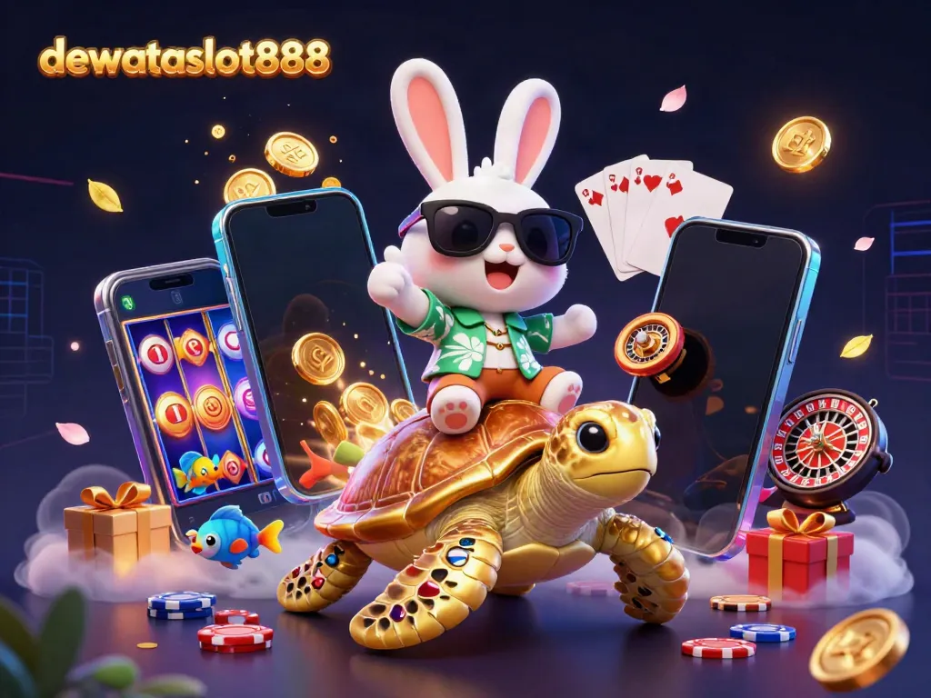 Menangkan jackpot di dewataslot888 dengan kelinci keberuntungan dan kura-kura emas yang cantik.