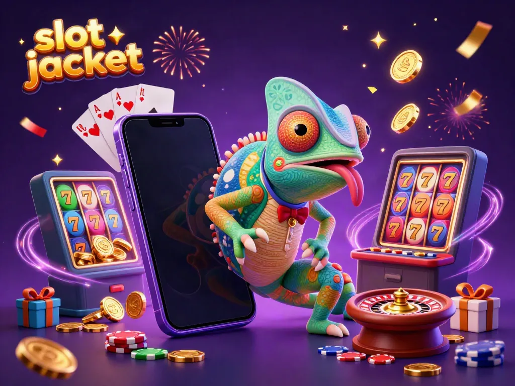 Experience thrilling slot jackpot action with colorful 3D characters and dynamic casino elements.