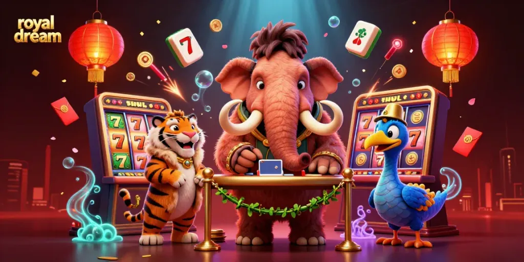 Menangkan koin tambahan dengan royal dream di Flazz Gaming melalui ilustrasi kasino yang menakjubkan.