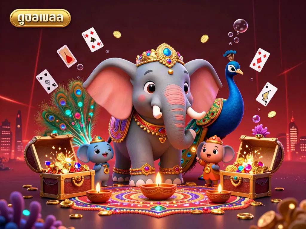 Experience exciting ดูบอลสด action with vivid 3D characters, vibrant backgrounds, and engaging elements.
