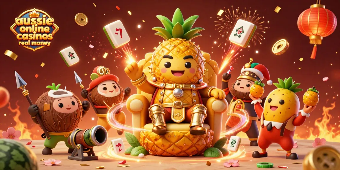 Experience the exciting world of aussie online casinos real money with this detailed 3D casino scene featuring vibrant characters and elements.