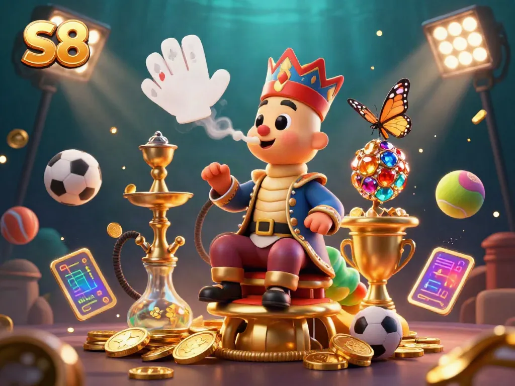 Engage players with S8's thrilling gaming experience showcasing poker and sports elements.