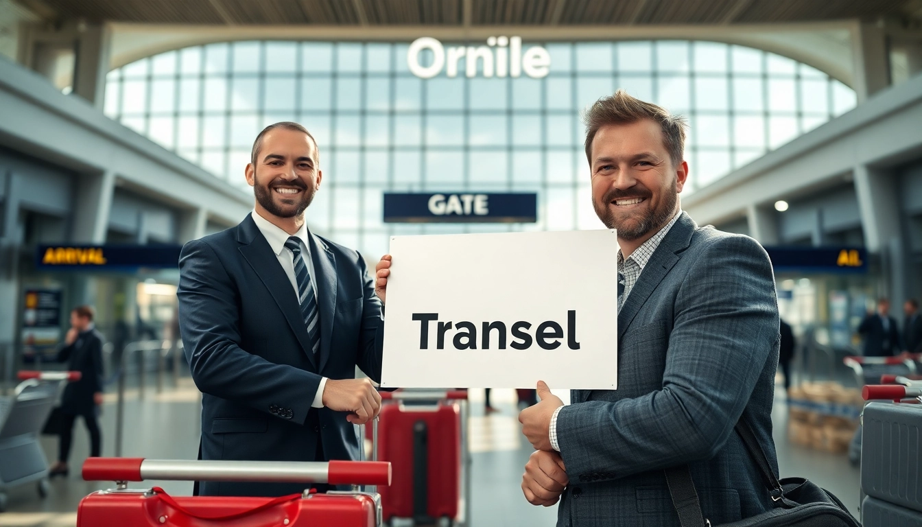 Efficient Orly Airport to Paris Transfer, featuring a professional driver welcoming travelers.