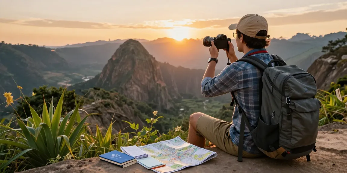 NAGA2000 traveler capturing memories at a scenic international destination.