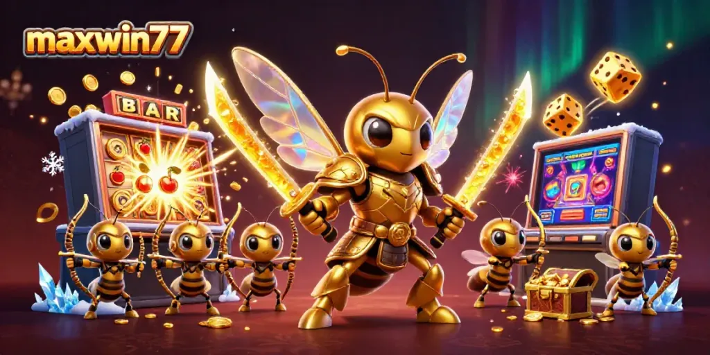Join maxwin77 in an exciting online casino adventure with vibrant characters and dazzling rewards.